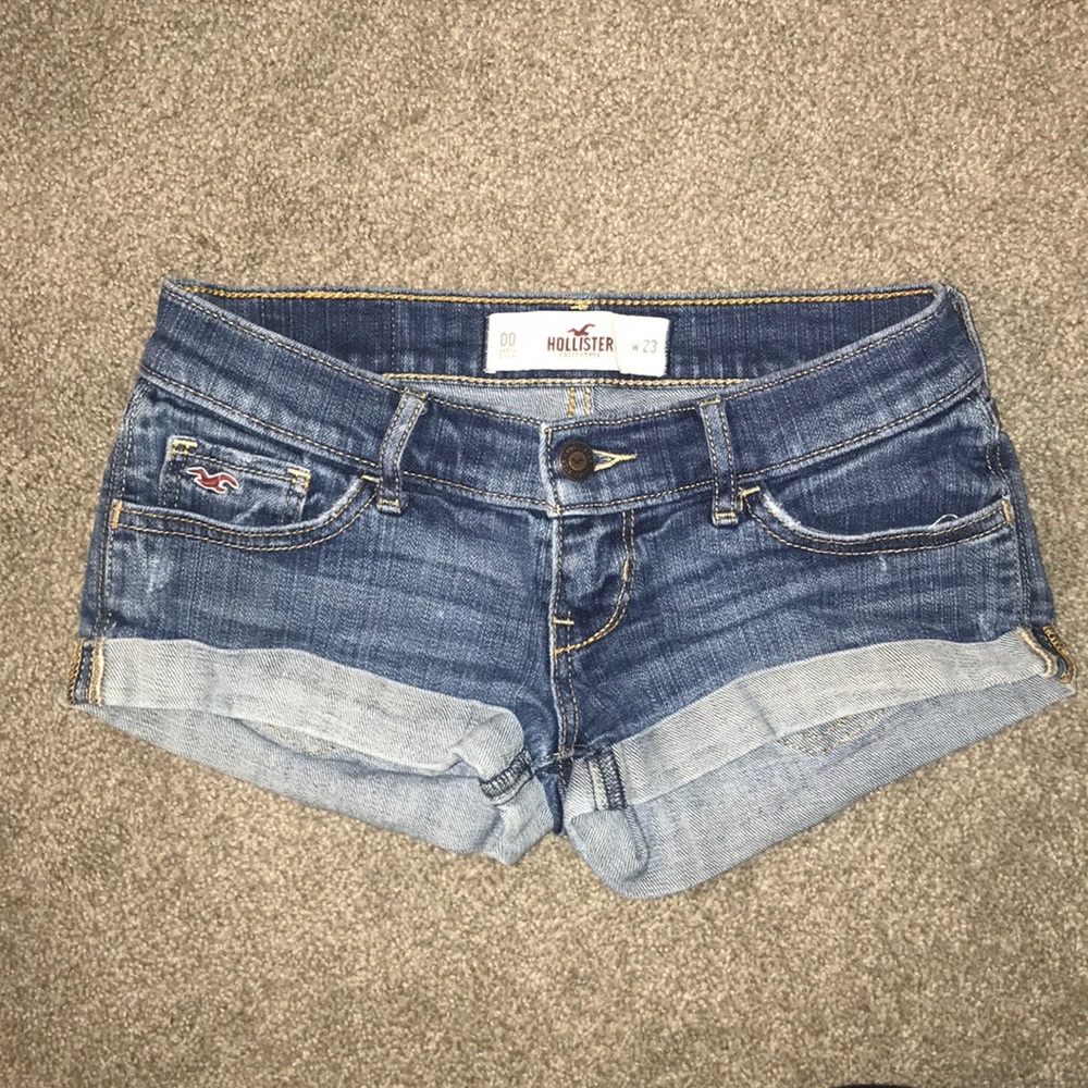 Hollister denim short shorts